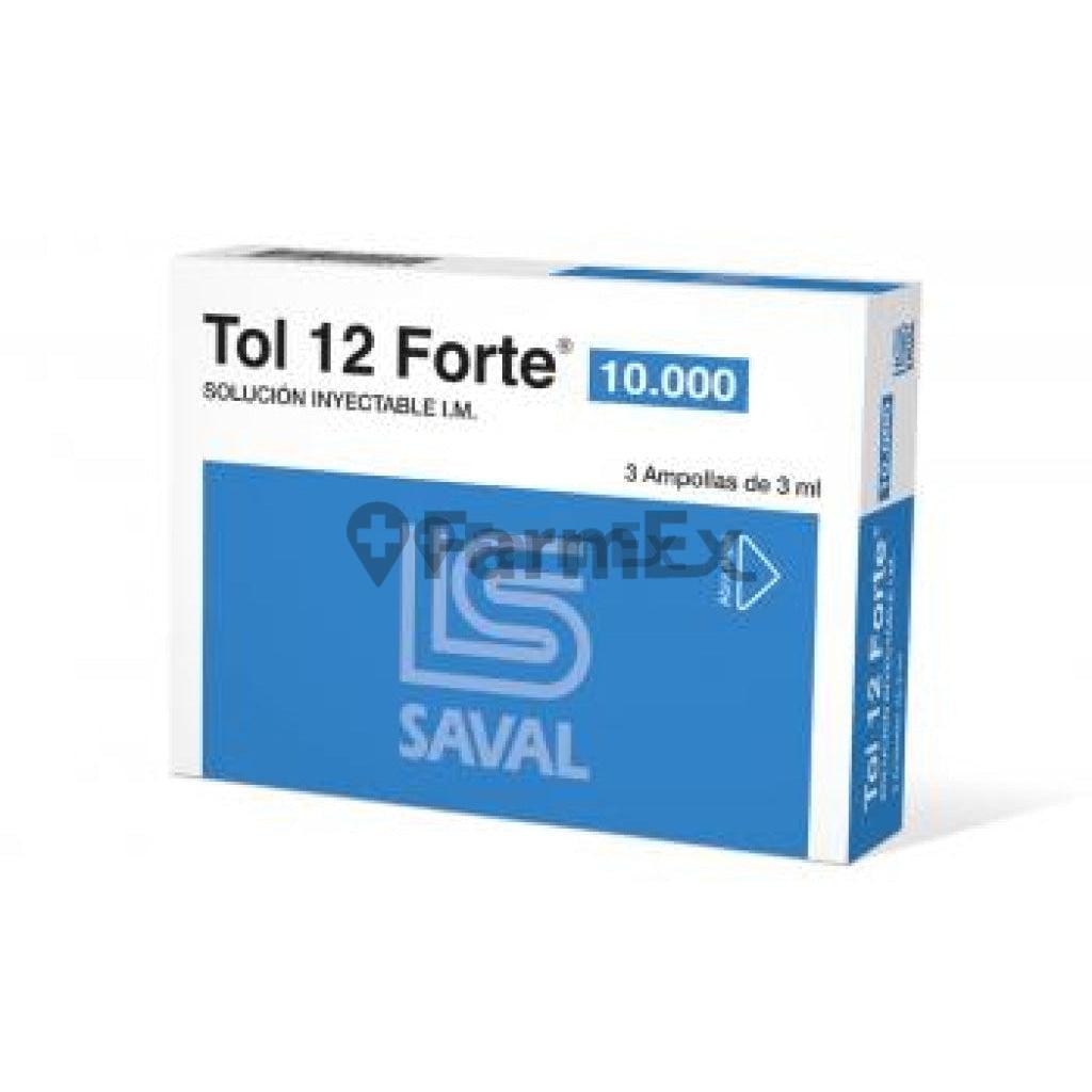 Tol 12 Forte 10.000 x 3 ampollas SAVAL